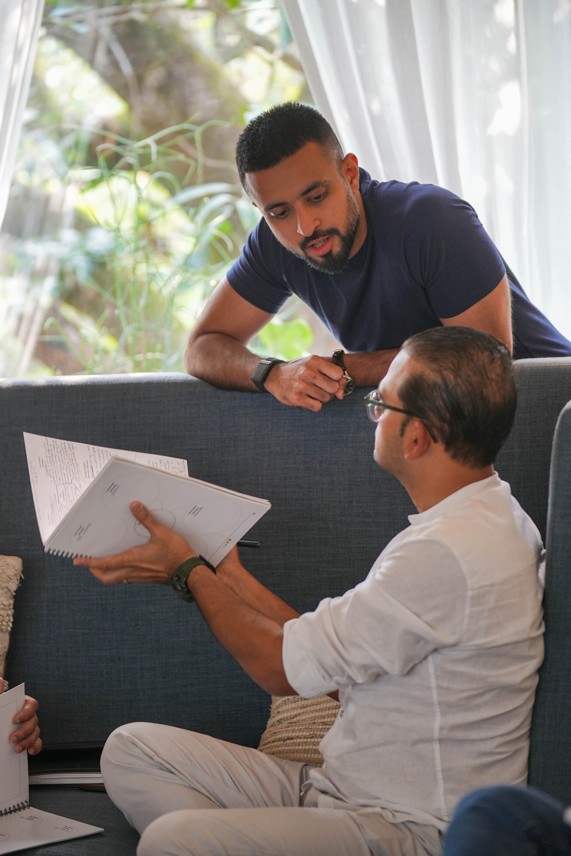 Founders reviewing frameworks