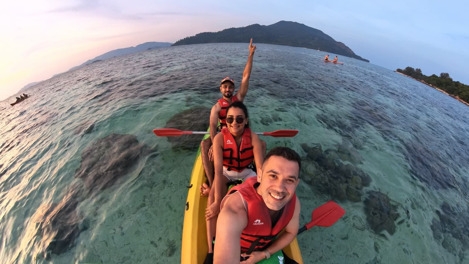 Sid kayaking
